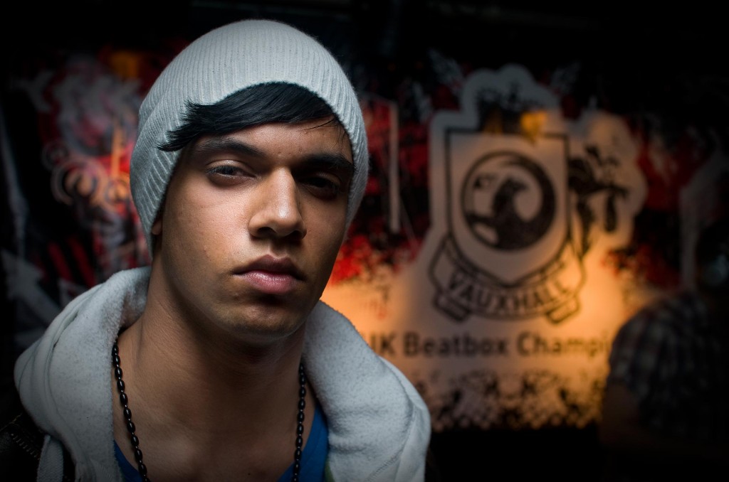 Artist portrait of competitor in the UK Beatbox Championships 